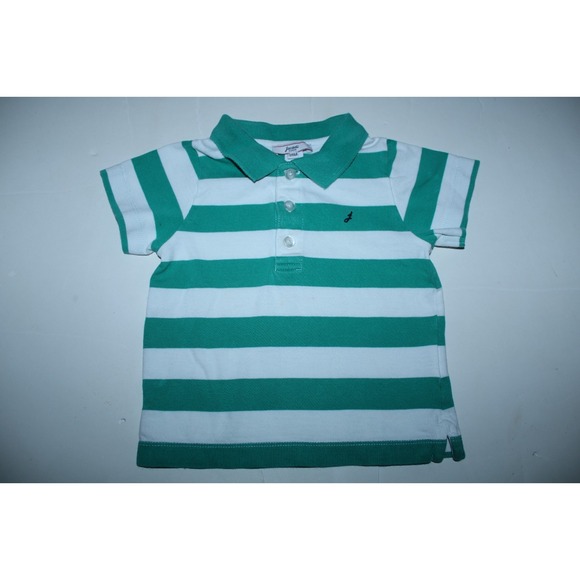 Jacadi Other - Jacadi Kids 18 Months Green White Striped Polo Shirt